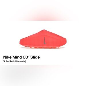Nike Mind 001 Slide in Bright Red